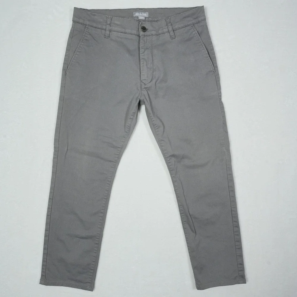 ASH & ERIE 31x29 Men's Gray Chinos